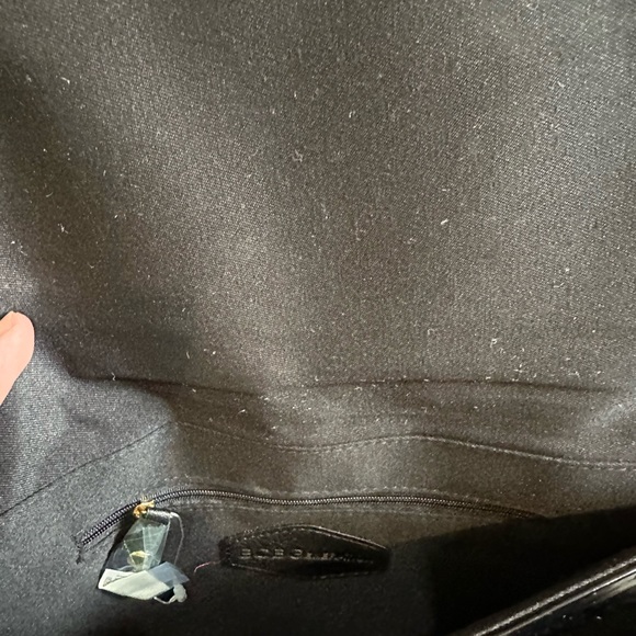 BCBG Generation Oversized Envelope Bag Clutch Black - Picture 5 of 11